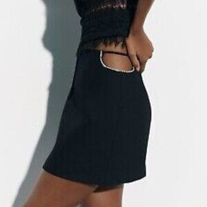ZARA RHINESTONE MINI SKIRT  Size L